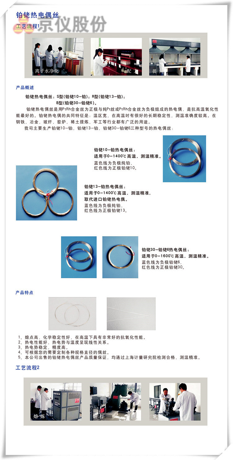 R型(鉑銠13-鉑)